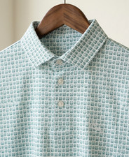 Rhoback On The Sham-Rocks White Polo: Non-Bacon Collar Wrinkle-Free Performance