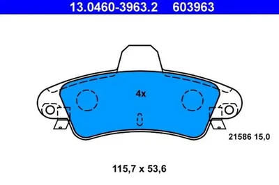 Plaquettes de frein 13.0460-3963.2 ATE pour FORD MONDEO I MONDEO II Turnier - Photo 1/4