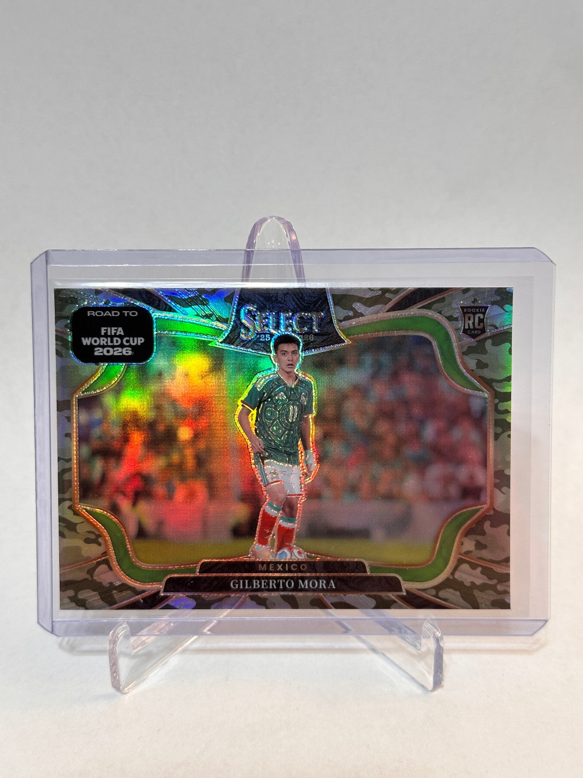 2025-26 Panini Select World Cup Gilberto Mora RC Field Level Camo #067/199