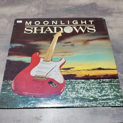 THE SHADOWS MOONLIGHT SHADOWS EX- VINYL LP 1986 UK Plays Perfect 80 s Pop 1st Pr