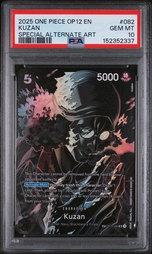 2025 One Piece - OP12- Legacy of the Master ALT ART KUZAN OP10-082 PSA 10