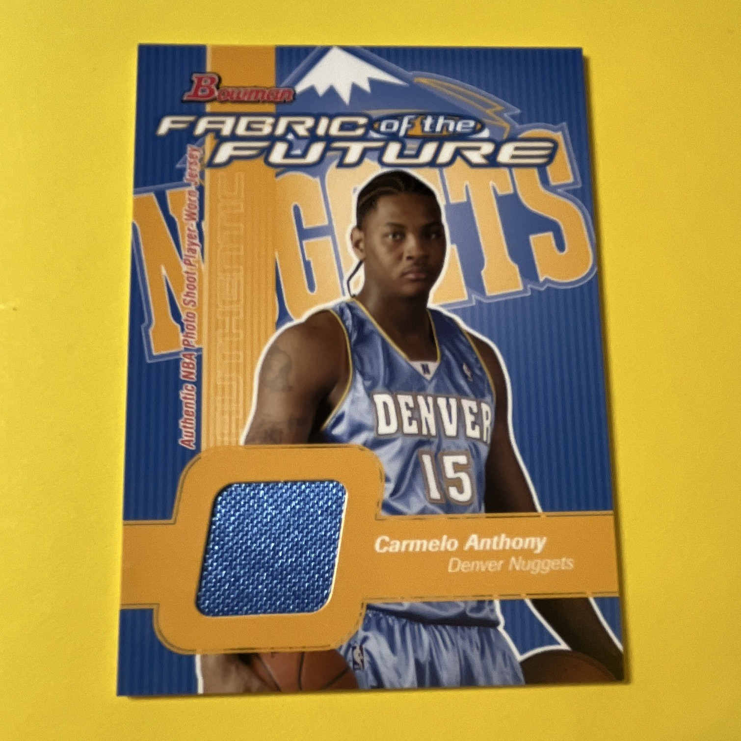 Topps Bowman Rookies & Stars 2003-04 Carmelo Anthony FF-CA Jersey Rookie