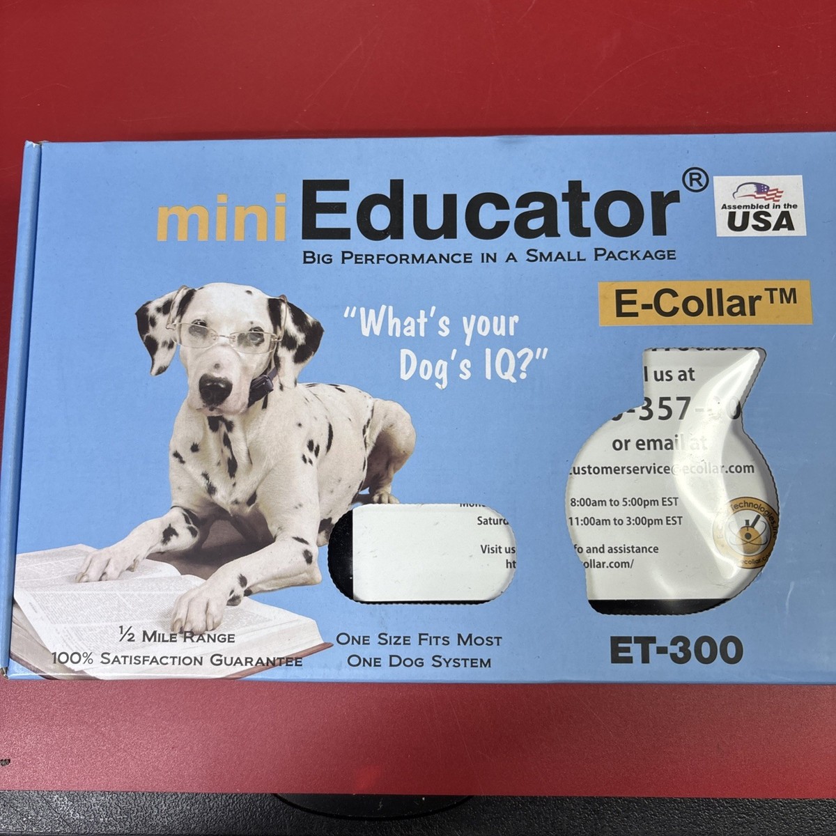 E-Collar Mini Educator ET-300 Remote Dog Trainer, 1/2 Mile Range