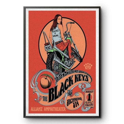 The Black Keys Richmond VA August 1 2026 Concert Poster