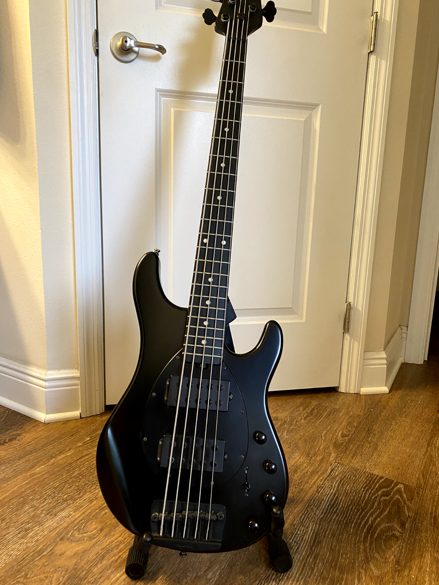 Ernie Ball MusicMan Sterling HH 2015 Stealth Bass Guitar – Ebony
