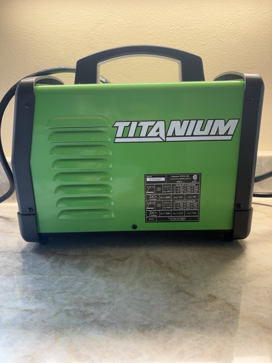 TITANIUM Stick 225 DC Welder TI-STK225 with Electrode Holder