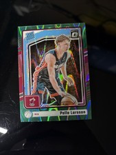 2024-25 Donruss Optic Pelle Larson Green Seismic RC #293 Miami Heat