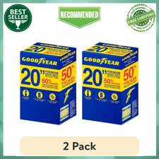 (2 Pack) Goodyear 20" x 1.75-2.125" Heavy Duty Bike Tube, Tire Levers Included