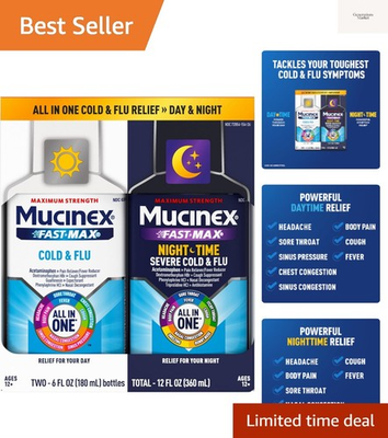 #ad Fast Max Cold and Flu amp; Nightshift Medicine for Adults Over The Counter Medi... $38.99