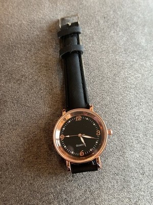 Black And Rose Tone Lady s Watch