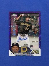 2023 Topps Chrome /299 Yerry De Los Santos #RA-YDS Rookie Auto RC autograph