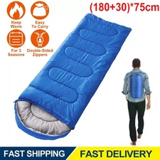 4 Season Single Sleeping Bag - Premium Waterproof Camping Hiking Envelope Bags