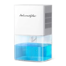 Dehumidifier 1800ML 63OZ Small Dehumidifiers for Home 230 Ft² Safety Dehumidi...