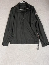 North End Windbreaker Jacket Mens L Hoodie Rain Lightweight Safelite Auto glass