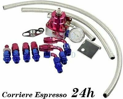 Kit Regolatore Pressione Carburante Universale 100psi Con Manometro - Per Auto Ad Alta Prestazione, Acciaio Inox - Foto 7
