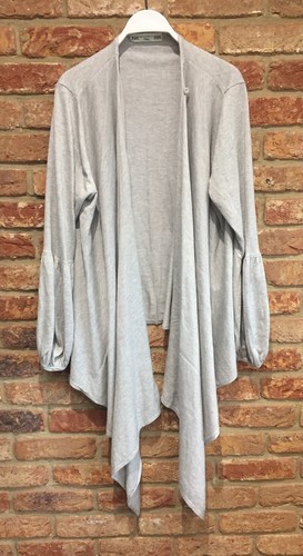 Grey Silk Cotton Cashmere Balloon 