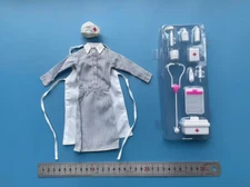 1/6 Female Soldier WWII Germany Nurse Dress Set For 12'' Action Figures Body New