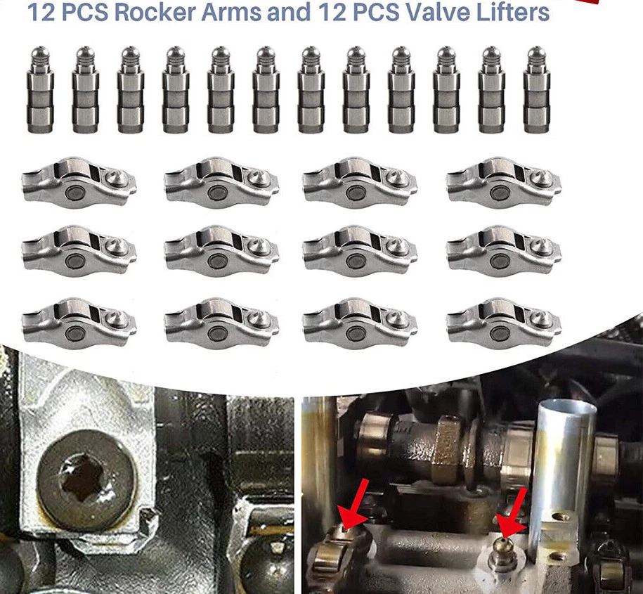 Mopar 24Pcs 5184296AH Arms + 24Pcs 5184332AA Lifter for 11-19 Dodge Ram Chrysler - Image 3 of 4