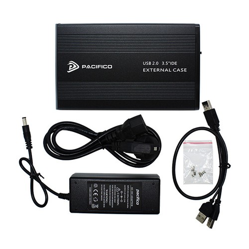 CARCASA CAJA DISCO DURO EXTERNO 3,5 IDE ATA USB EXTERNA FUNDA ALUMINIO | eBay