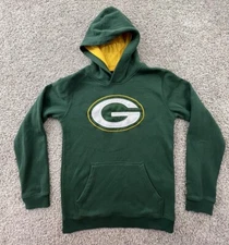 Green Bay Packers Hoodie Sweatshirt Pullover Boys Youth Large NFL Football