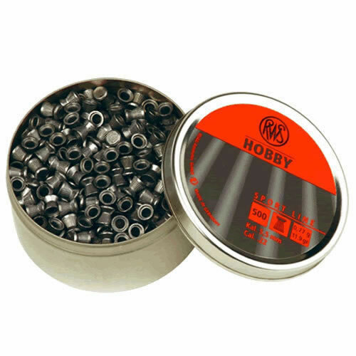 RWS Hobby Flathead .22 Air Rifle Gun Pellets 1000 2x Tins Airgun Target