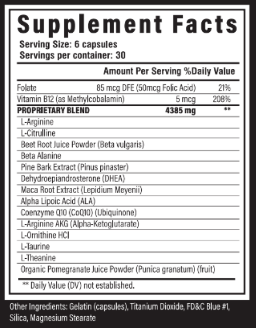 Ossido Nitrico Con L-Arginina E L-Citrullina - Booster Di Testosterone Uomo
