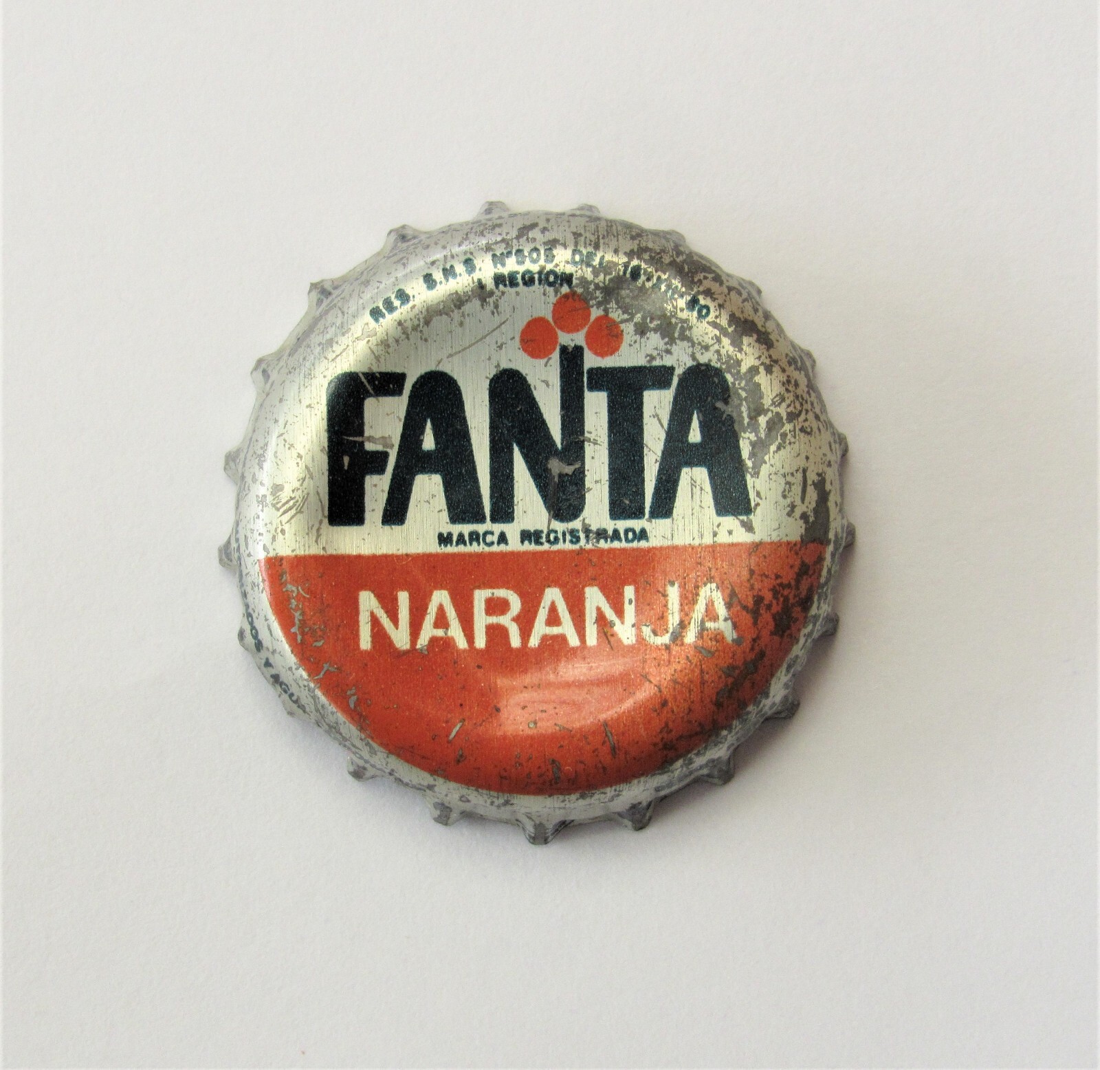 Tapa Botella Chile Fanta Naranja 1980 Arica Factory