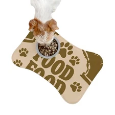Pet Feeding Mats Personalized Pet Spot, Dog Bowl Mat, Custom Pet Name Mat, Paw