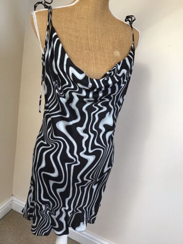 zara slip dress Strappy Short Black Grey Size XL Holiday Party