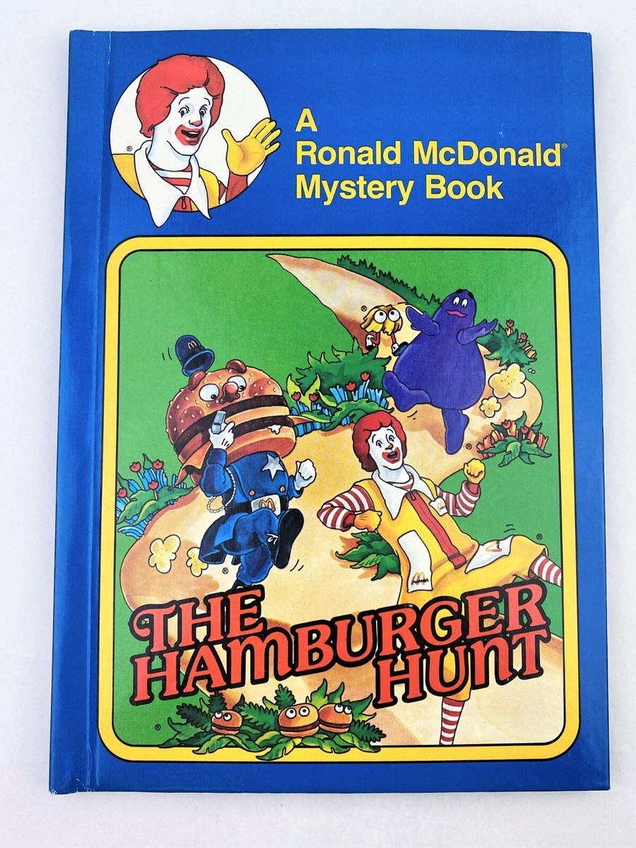 1978 The Hamburger Hunt: A Ronald McDonald Mystery Book Hardcover