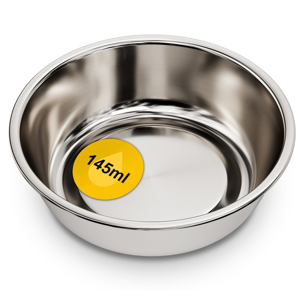 Futternapf Fressnapf 145Ml Wassernapf SchüSsel Aus Edelstahl FüR Hunde Katzen-image