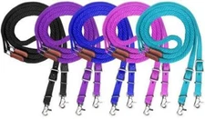 Showman Premium Braided 8' Nylon Contest Reins