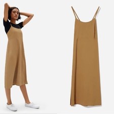 NWT EVERLANE The Japanese GoWeave Cross-Back Slip Dress Sz 4