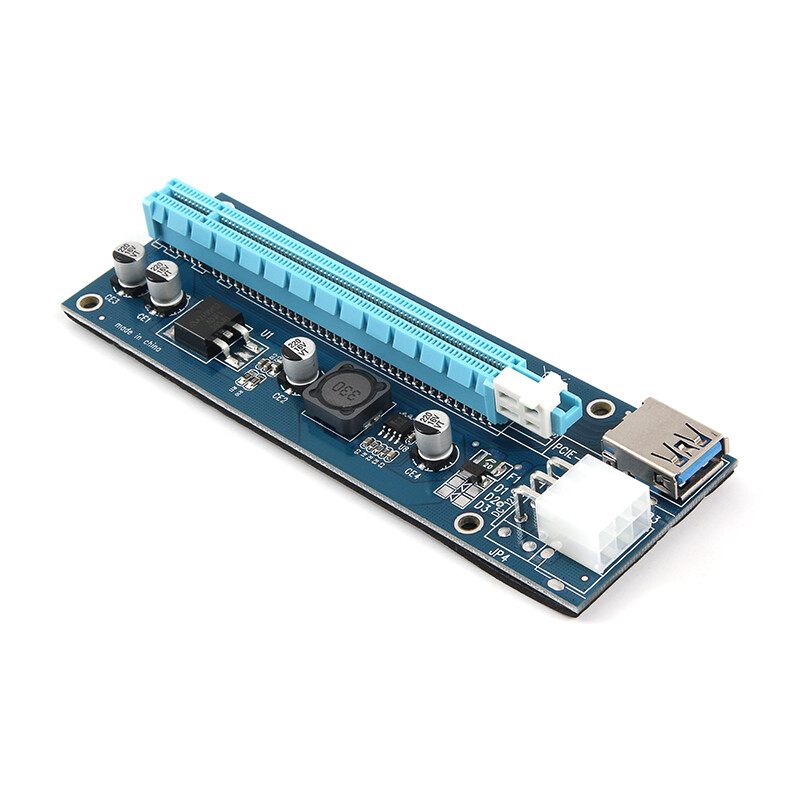 Pci Poster USB 3.0 Pcie PCI-E Express 1x To 16x Extender Riser Card Adapter Power BTC Cable Alimentatore PC - Foto 11