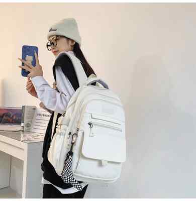 Student Bag Schoolbag Youth Large Capacity Travel Backpack Schoolbag Fashion Bag