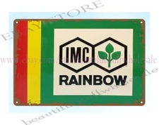 IMC Rainbow metal tin sign garden outdoor living room wall decor