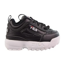 Fila Disruptor II Toddlers Shoes Black-White-Red 7FM00649-014