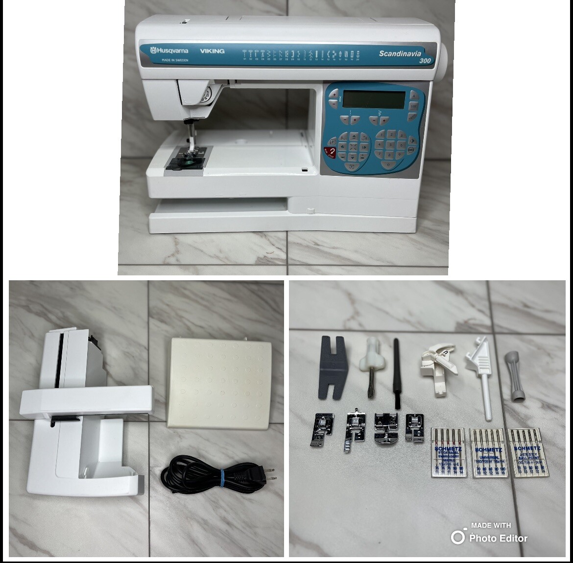 Husqvarna Viking Scandinavia 300 Sewing Embroidery Machine W