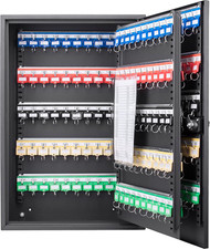 200-Position Key Cabinet Lock Box with Colorful Tags - Black Combination Lock