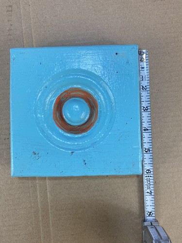 Plinth Block Antique Bullseye Architectural Salvage Wood Door Trim Window