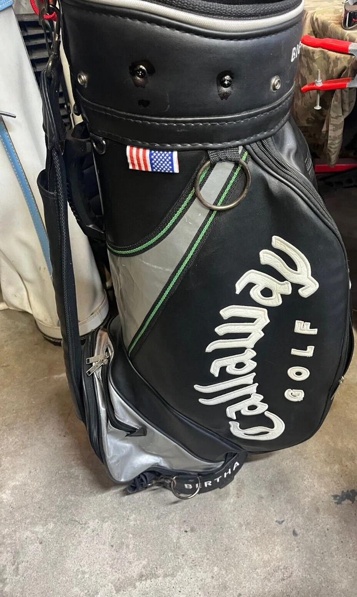 Callaway Golf Big Bertha Cart Golf Bag Leather Vintage Carry Strap
