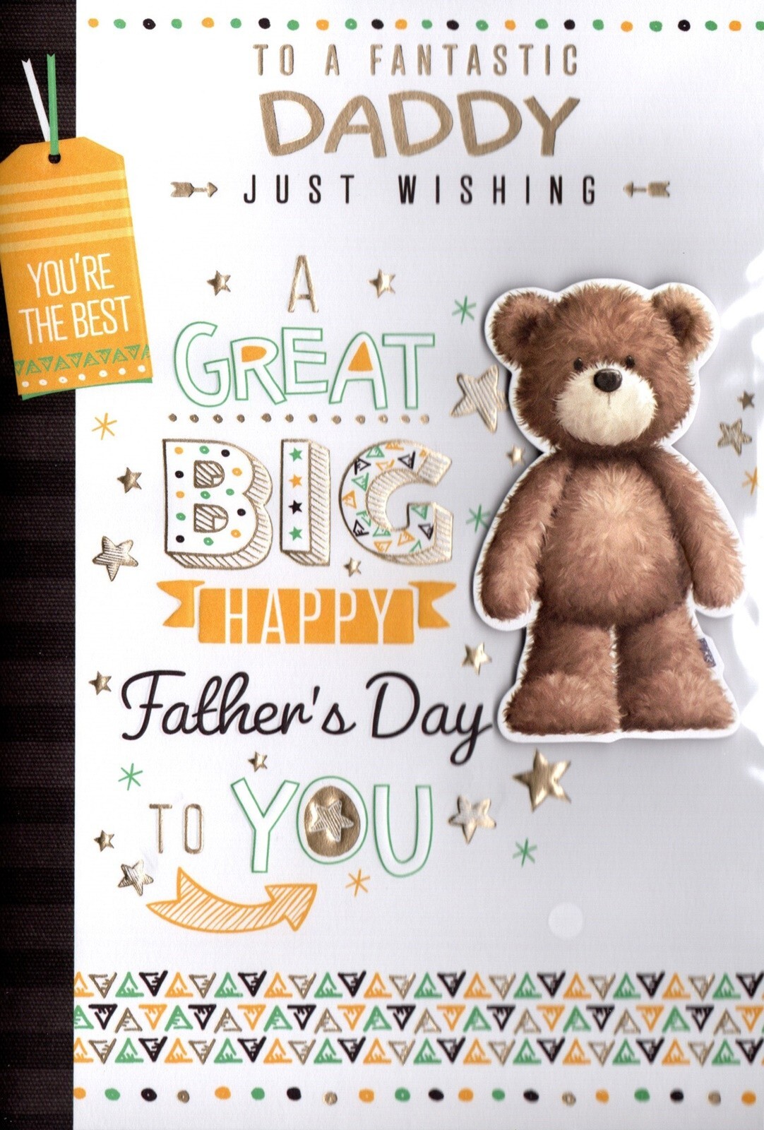 Happy Father's Day Card - Fantastic Daddy - Great Big Happy Father's Day to You