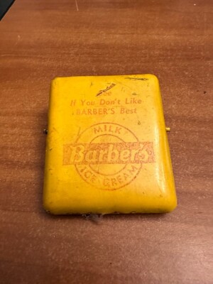 Milk Barbers Ice Cream Vintage Promo Clip metal clasp advertisement