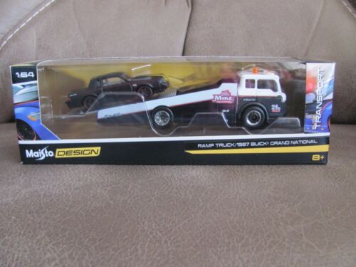MAISTO Design Ramp Truck + 1987 Buick Grand National 1:64 NEW LTD ED