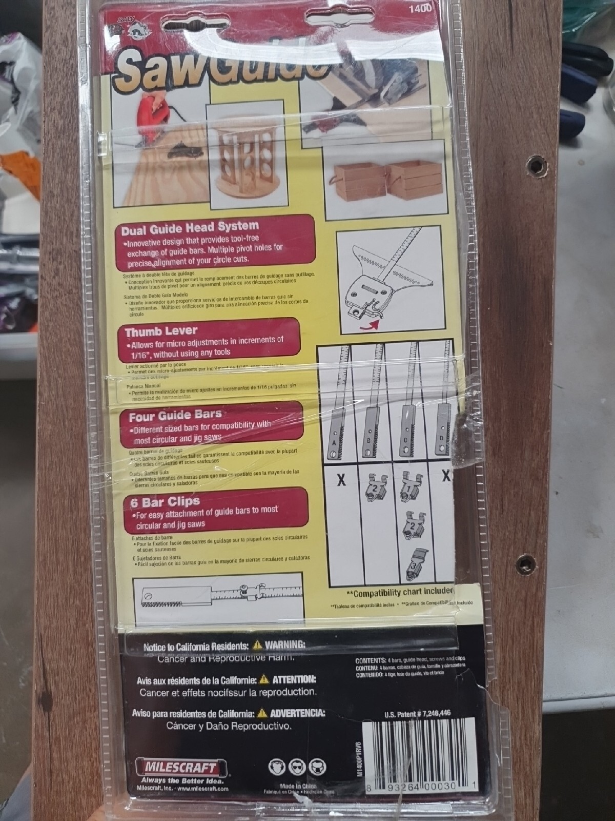 Milescraft 1400 Circular and Jig Saw Guide System Circle, Edge Cutting Missing 1