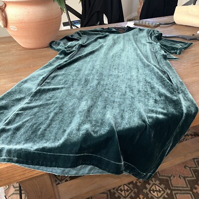 eileen fisher green velvet dress Eileen Fisher Emerald Green Velvet Two Piece Set – Community Thrift and  Vintage
