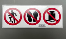 NEW SKODA SUPERB MK3 HIGH-VOLTAGE BATTERY WARNING SIGN 12E010849F