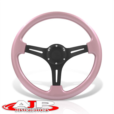 6-Bolt Pink JDM Aluminum Racing Drift Deep Dish Horn 14
