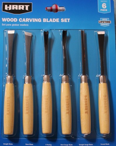 Hart Box Blade Hart 6 piece Wood Carving Blade Set - New HHCTCK1 | eBay