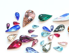 Superior PRIMERO 4322 Teardrop Fancy Stones Crystals Many Colors Sizes